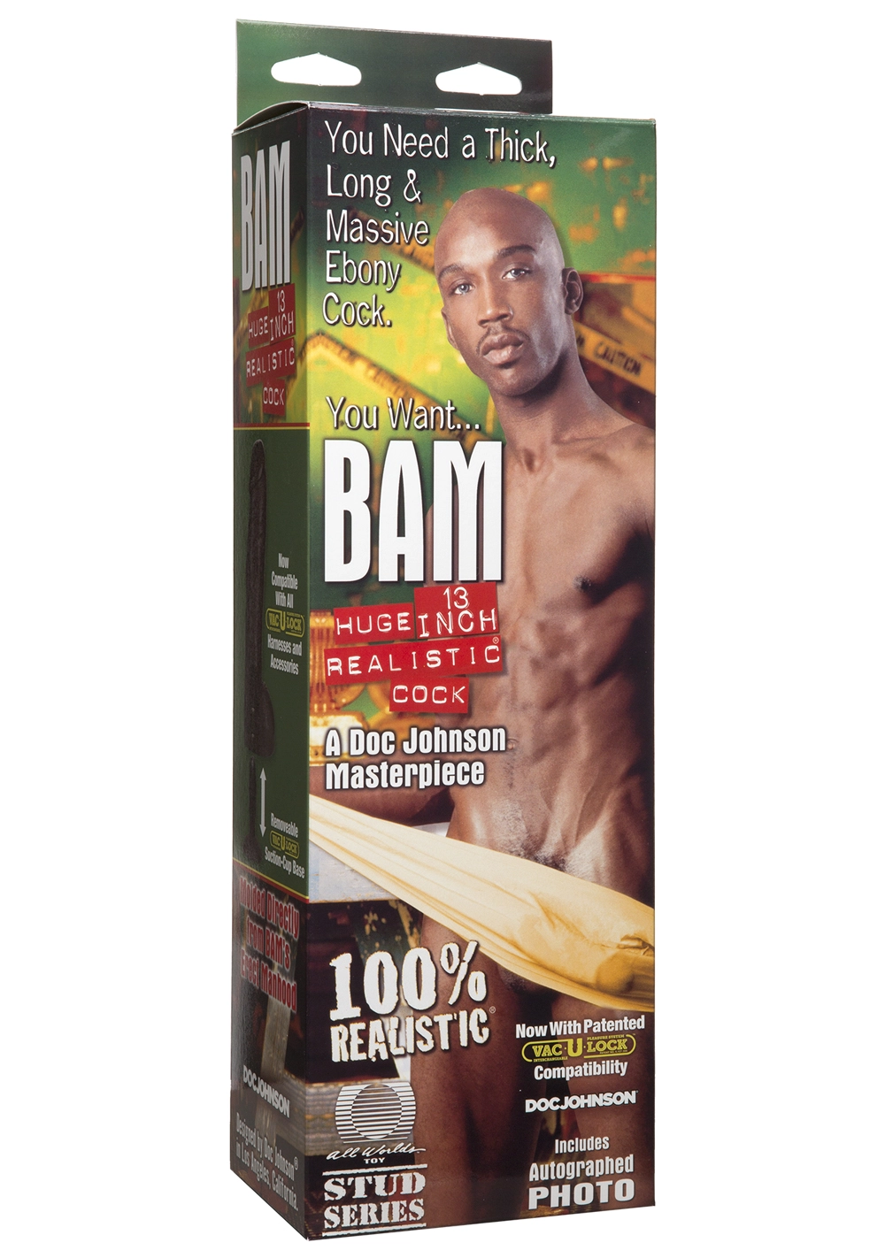 Doc Johnson Signature Cocks - BAM Huge 13" Realistic Cock With Removable Vac-U-Lock™ Suction Cup 4 Doc Johnson Signature Cocks - BAM Huge 13" Realistic Cock With Removable Vac-U-Lock™ Suction Cup - Image 4