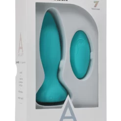 Doc Johnson A-Play - Rimmer - Rechargeable Silicone Anal Plug With Remote - Teal -Vibrators Shop vygpijah2xn4gjrhujbc